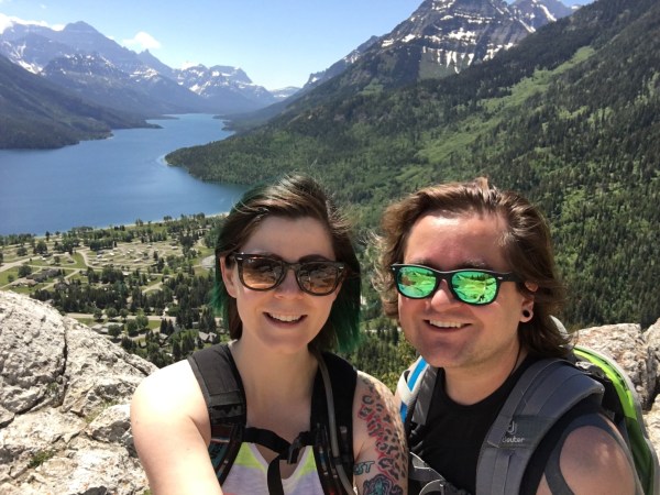 Jonathan and Melissa above Waterton Vilage